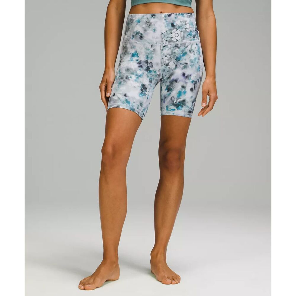 Lululemon Align High Rise 8" Bike Short Kaleidoscope Floral Size 6 Nulu
